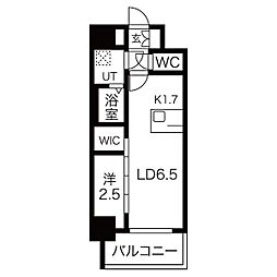 JR東海道本線 尾頭橋駅 徒歩10分の賃貸マンション 4階1LDKの間取り