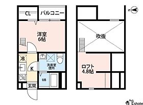 愛知県名古屋市中村区押木田町１丁目（賃貸アパート1K・2階・22.28㎡） その2