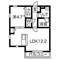 愛知県名古屋市中村区長筬町５丁目（賃貸アパート1LDK・1階・40.04㎡） その2