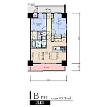 愛知県名古屋市西区浅間２丁目（賃貸マンション2LDK・4階・63.34㎡） その2