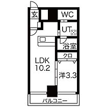 愛知県名古屋市西区枇杷島２丁目（賃貸マンション1LDK・5階・33.88㎡） その1