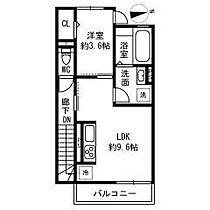 愛知県名古屋市北区龍ノ口町２丁目（賃貸アパート1LDK・2階・38.45㎡） その2