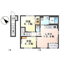 愛知県名古屋市中川区細米町２丁目（賃貸アパート2LDK・2階・53.00㎡） その2