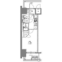 名古屋市営鶴舞線 浅間町駅 徒歩2分の賃貸マンション 6階1Kの間取り