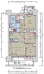 プレサンス名駅南ブリエ 3LDKの間取図画像