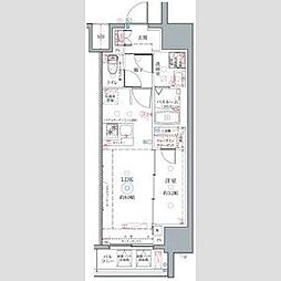 名古屋市営名城線 上前津駅 徒歩3分の賃貸マンション 8階1LDKの間取り