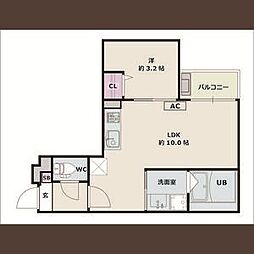 間取図画像 1LDK