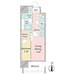名古屋市営名城線 矢場町駅 徒歩11分の賃貸マンション 5階2Kの間取り
