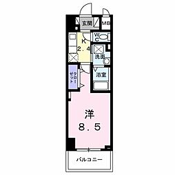 名古屋臨海高速あおなみ線 ささしまライブ駅 徒歩7分の賃貸マンション 5階1Kの間取り
