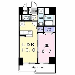 名古屋臨海高速あおなみ線 ささしまライブ駅 徒歩7分の賃貸マンション 9階1LDKの間取り