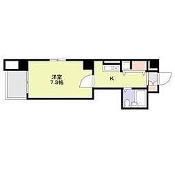 名古屋市営桜通線 国際センター駅 徒歩5分の賃貸マンション 9階1Kの間取り