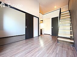 名古屋市営名港線 日比野駅 徒歩9分の賃貸アパート 2階1SLDKのリビング/ダイニング