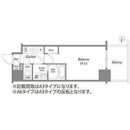 JR中央本線 鶴舞駅 徒歩8分の賃貸マンション 4階1Kの間取り