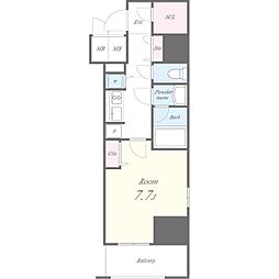 名古屋市営桜通線 丸の内駅 徒歩1分の賃貸マンション 10階1Kの間取り