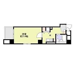 名古屋市営桜通線 国際センター駅 徒歩5分の賃貸マンション 7階1Kの間取り