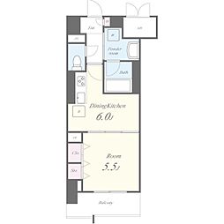 名古屋市営鶴舞線 大須観音駅 徒歩2分の賃貸マンション 10階1DKの間取り