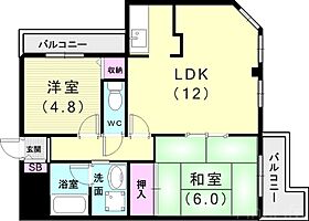 ロイヤル垂水泉が丘  ｜ 兵庫県神戸市垂水区泉が丘5丁目（賃貸マンション2LDK・2階・51.00㎡） その2