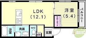 KARIN明石南  ｜ 兵庫県明石市材木町6-11-2（賃貸アパート1LDK・1階・37.64㎡） その2