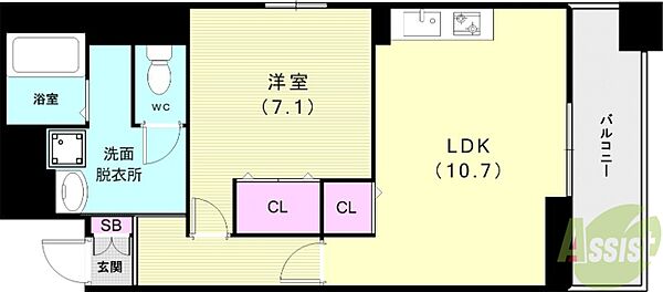 グランブルIII ｜兵庫県神戸市垂水区西舞子2丁目(賃貸マンション1LDK・2階・48.00㎡)の写真 その2