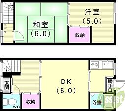 🉐敷金礼金0円！🉐須磨妙法寺アチ口テラスハウス