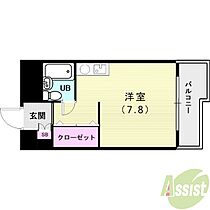 学が丘カレッジハイツ  ｜ 兵庫県神戸市垂水区学が丘4丁目（賃貸マンション1K・5階・25.20㎡） その2