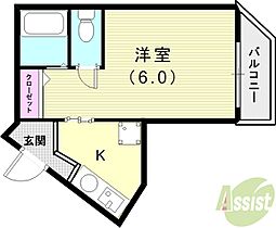 千鳥が丘エヌズ  ｜ 兵庫県神戸市垂水区千鳥が丘3丁目21-5（賃貸マンション1K・4階・19.47㎡） その2