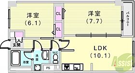 リアルテ霞ヶ丘  ｜ 兵庫県神戸市垂水区霞ケ丘7丁目7-20（賃貸マンション2LDK・2階・51.30㎡） その2