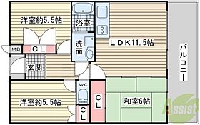 ガーデンハイツ桃山台弐番館  ｜ 兵庫県神戸市垂水区桃山台4丁目8-10（賃貸マンション3LDK・1階・61.20㎡） その2