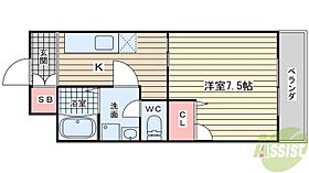 ゴールドハイツ  ｜ 兵庫県神戸市須磨区離宮前町2丁目（賃貸マンション1DK・1階・28.00㎡） その2