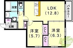 物件の間取り