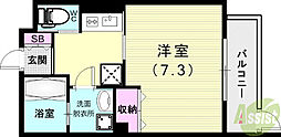 ワコーレVIANO須磨月見山本町2 1Kの間取図画像