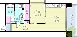 SKYSEAFRONT塩屋 1LDKの間取図画像