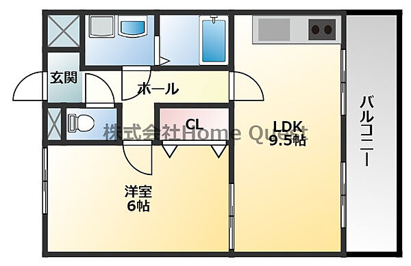 アムールレオ 201｜大阪府八尾市萱振町6丁目(賃貸アパート1LDK・2階・40.37㎡)の写真 その2