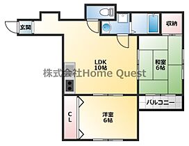 大阪府八尾市東山本町6丁目（賃貸マンション2LDK・4階・48.52㎡） その2