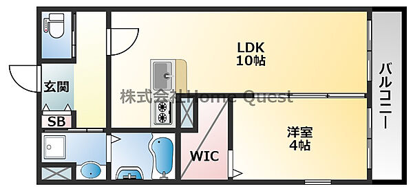 グランパシフィック長瀬スクエア 302｜大阪府東大阪市柏田東町(賃貸アパート1LDK・3階・36.07㎡)の写真 その2