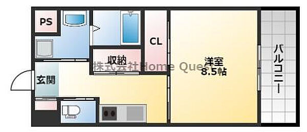 PHOENIX Clove Tomoi 503｜大阪府東大阪市友井5丁目(賃貸マンション1K・5階・30.39㎡)の写真 その2