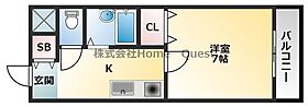 チェリーハイツ西山本  ｜ 大阪府八尾市西山本町2丁目（賃貸マンション1K・2階・21.00㎡） その2