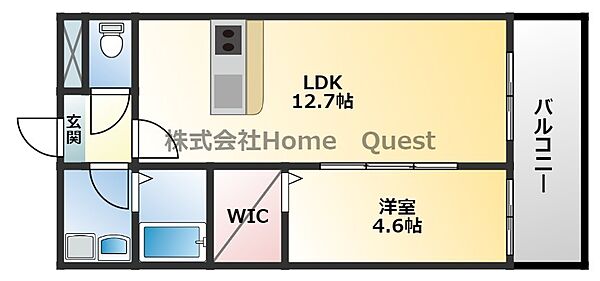 大阪府八尾市南本町5丁目(賃貸アパート1LDK・1階・41.05㎡)の写真 その2