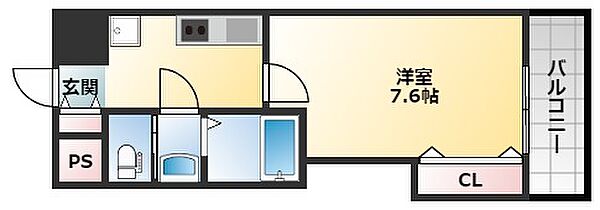 Luxe布施北II 504｜大阪府東大阪市長堂2丁目(賃貸マンション1K・5階・25.20㎡)の写真 その2