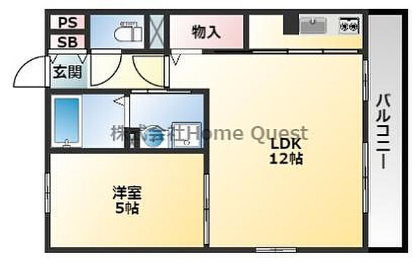 レフィナードカルチェB棟 205｜大阪府八尾市植松町2丁目(賃貸アパート1LDK・2階・40.29㎡)の写真 その2