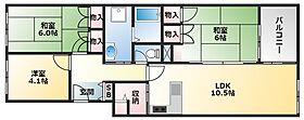 八尾南ハウスＢ棟  ｜ 大阪府八尾市若林町3丁目124（賃貸マンション3LDK・3階・71.94㎡） その2