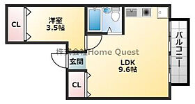 ラフォーレ菱屋西II  ｜ 大阪府東大阪市菱屋西2丁目（賃貸マンション1LDK・3階・30.00㎡） その2