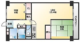 大阪府八尾市山城町1丁目（賃貸マンション2LDK・2階・57.65㎡） その2