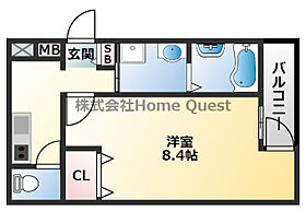 フジパレスJR長瀬 205 ｜ 大阪府東大阪市寿町1丁目3-13（賃貸アパート1K・2階・28.22㎡） その2