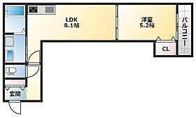 ルナ・ソレイユ長瀬駅前  ｜ 大阪府東大阪市吉松1丁目（賃貸アパート1LDK・2階・33.39㎡） その2