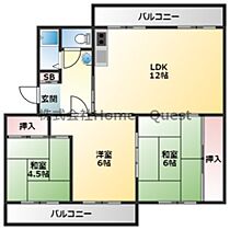 フラワリータウン志紀B棟  ｜ 大阪府八尾市曙町3丁目（賃貸マンション3LDK・5階・66.37㎡） その2