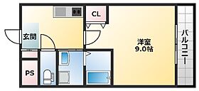 大阪府東大阪市柏田東町（賃貸マンション1K・2階・27.06㎡） その2