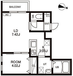 （仮称）Cherim竹下II 1階/-