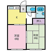 佐藤ハイツ  ｜ 山梨県山梨市上岩下（賃貸アパート2K・1階・34.60㎡） その2