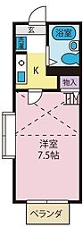 Yフラット 1Kの間取図画像
